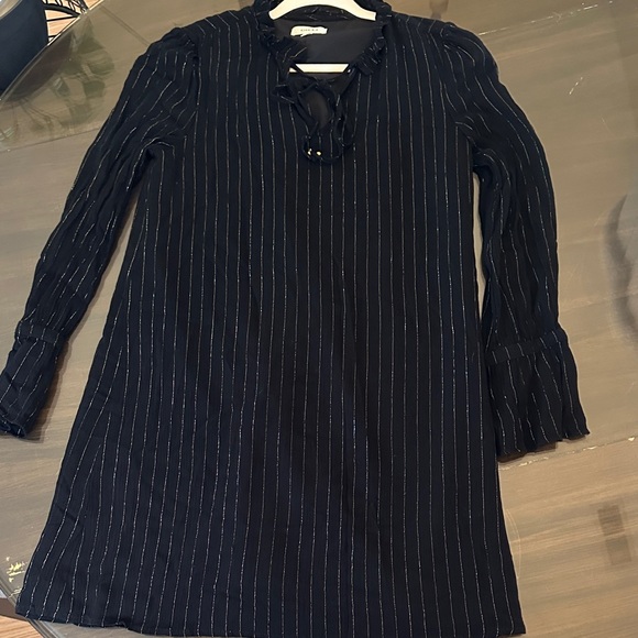Gilli Black Striped Mini Dress - Picture 1 of 8